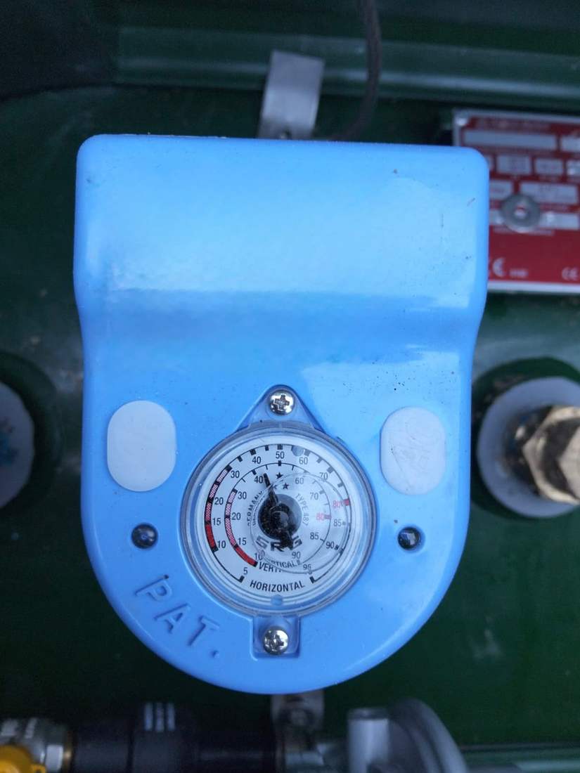 Indicatore di livello del GPL sul serbatoio